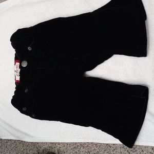 Gap 1969 Black Velvet Bell Bottoms Size 6 to 12 Months